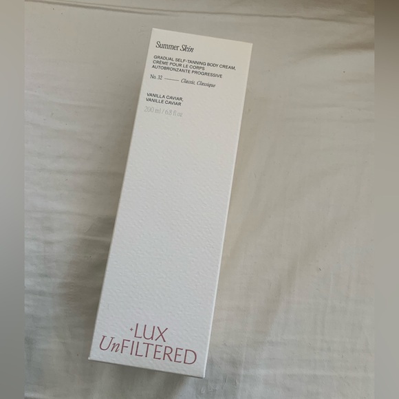 Lux Unfiltered Other - Lux Unfiltered 
Summer Skin Hydrating Gradual Self-Tanning Body Cream NWB